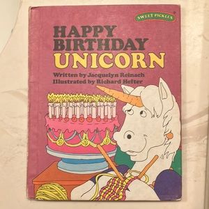 RARE ✨ 1978 SWEET PICKLES Vintage Happy Birthday 🦄Unicorn 🦄 Kids Book